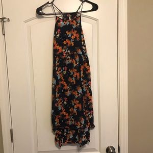 Medium floral keyhole back night gown